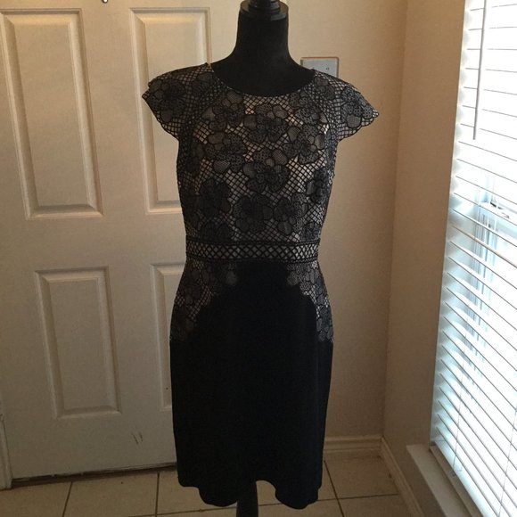 Banana Republic Dresses & Skirts - Gray Lace Bodycon Sheath Work/Office Dress